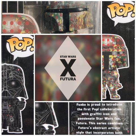 Funko Pop! Star Wars X Futura Collab : Boba Fett & Darth Vader