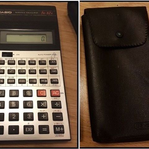 Retro / Vintage Casio FX-82A Scientific Kalkulator selges