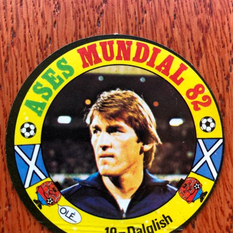 Kenny Dalglish Skottland Liverpool FC fotballkort fra VM 82 Spania 1982