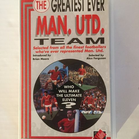 MANCHESTER UNITED / GREATEST EVER TEAM - VHS FILM