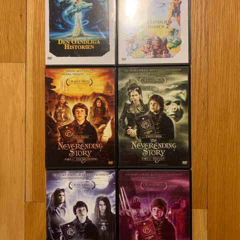 The Neverending Story komplett DVD samling (norsk tekst)