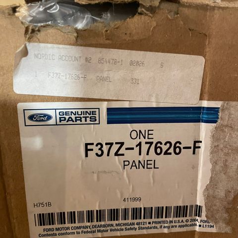 Ford Ranger 1993-1997 valance panel NOS