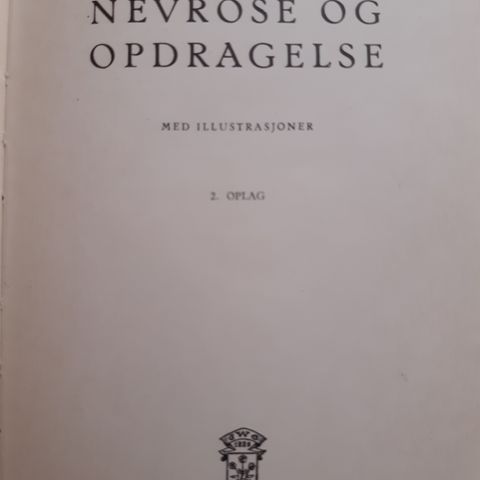 Harald K. Schjelderup: Nevrose og opdragelse, 1937