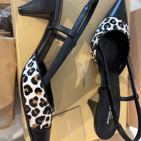 Michael Kors Eloise Leopard Calf Hair Pump fra MK collection 39,5 NY!!!