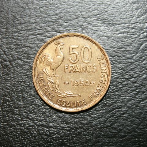 Frankerike   50 franch  1952   kr 25,-