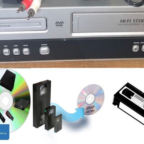 Philips DVD755VR Kombinert VHS og DVD / Spiller  -Lite Brukt