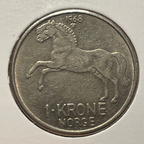 1 kr 1968 Kong Olav