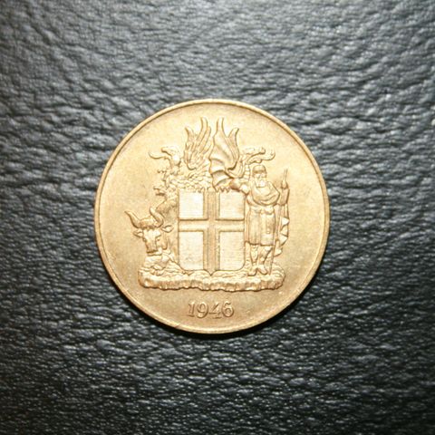 Island   2 kroner  1946,-    45,-