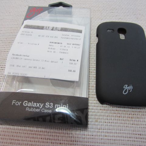 Samsung Galaxy S3 Mini Rubber Case -  Liksom ny - Nypris 199 kr