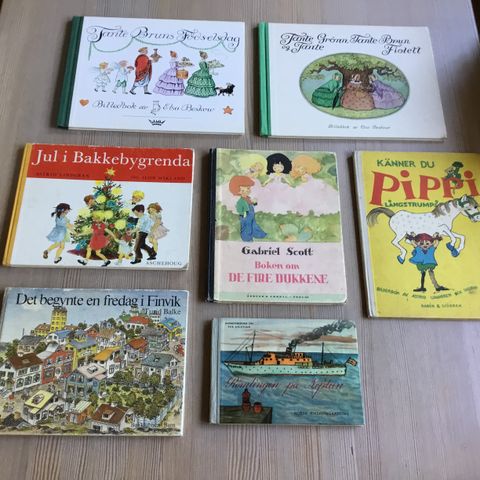 Gamle barne bøker fra 1946 til 1977
