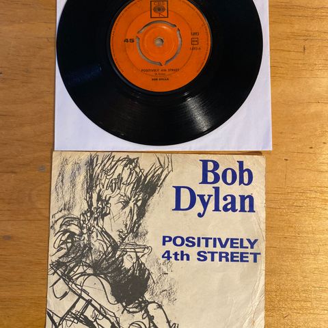 Bob Dylan ** Positively 4th Street ** ** Norsk singel ** 7"