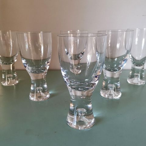 6 Stk Iittala Tapio vinglass, design Tapio Wirkkala