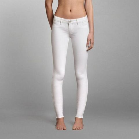 Abercrombie & Fitch jeans i hvit, str. 2