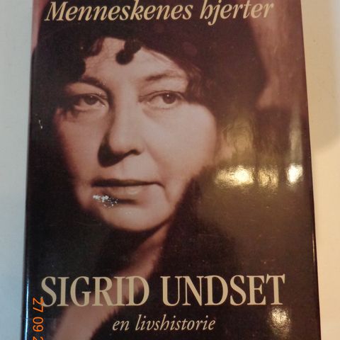 " Sigrid Undset. En Livshistorie." av Tordis Ørjasæter. Innbundet.