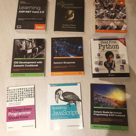 Diverse IT programmeringsbøker