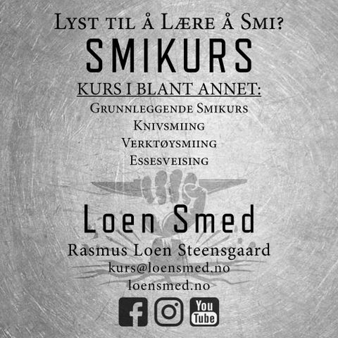 Smikurs i Oslo - Knivsmiing - Tradisjonshåndverk - Smed