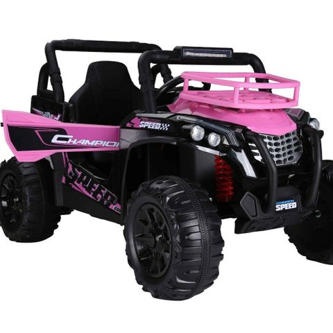 UTV COOL SIDE BY SIDE PINK ELBIL FOR BARN GUMMIHJUL / FJERNKONTROLL