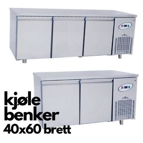 Kjølebenk - Arbeidsbenk med kjøl - for brett 40X60cm fra Gastroworks