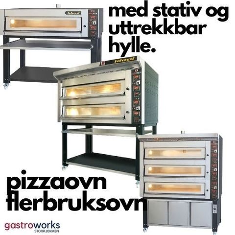 Pizzaovner- Flerbruksovn 1, 2 og 3 etg. fra Gastroworks