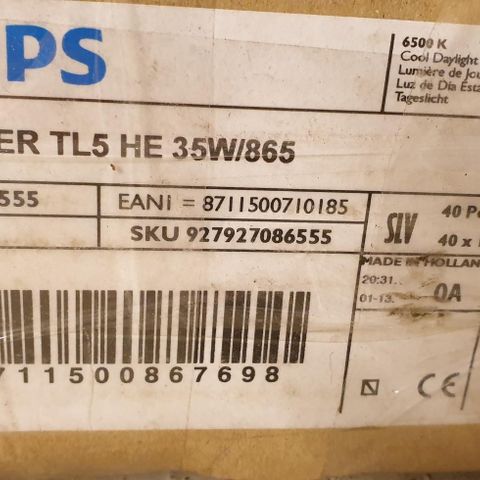 Philips TL5 HE 35W/865 lysstoffrør 