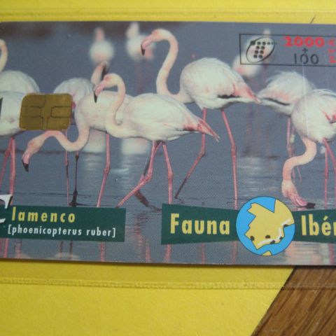 Telekort Spania 2000 pesetas Fauna Iberica