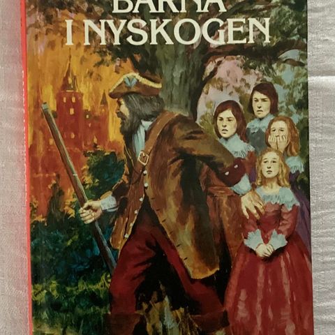 1 klassiker «barna i Nyskogen». Ex Libris Berømte Klassikere. H.21 cm, B. 13 cm.