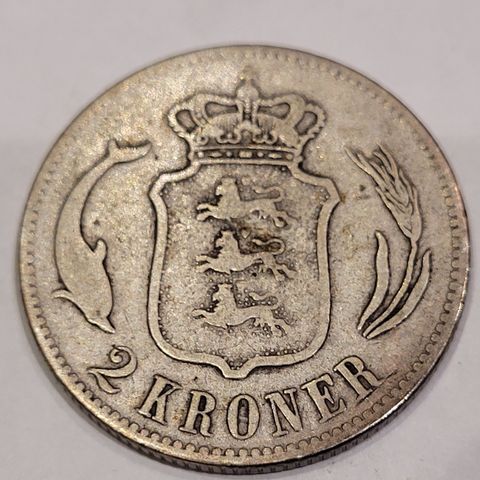 2 kroner 1875 , Danmark