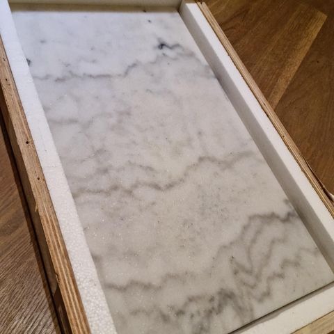 Steinplate av marmor L45xB25xH15