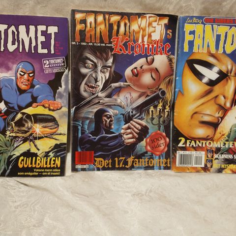Fantomet- nr 1, 1991  - nr 2 ,1992 og nr 10 , 2000