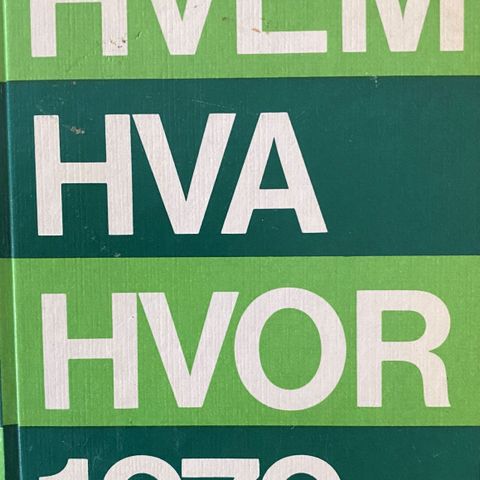 HVEM HVA HVOR 1979