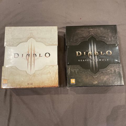 Diablo 3 Collector’s edition, uåpnet i plast