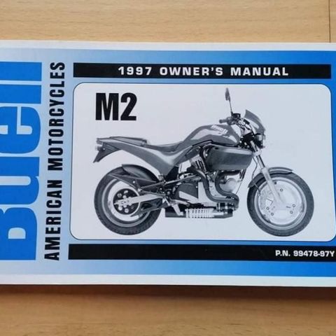 Buell M2 instruksjonsbok.