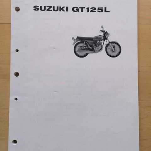 Suzuki GT125 delekatalog. 1975.