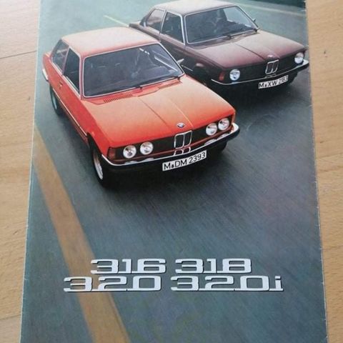 BMW 3serie brosjyre. 