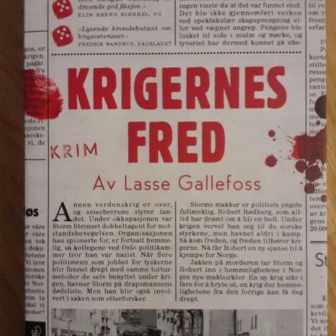 KRIGENS FRED - Lasse Gallefoss. NY, IKKE LEST!