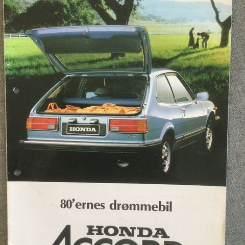 Honda Accord brosjyre 80 tallet