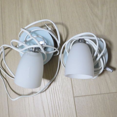 Vegg Lampe med dimmer fra lampe huset 2 stk samlet Selges  450 kr