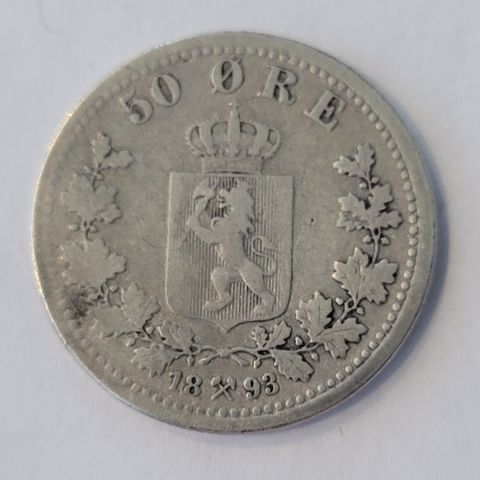 50 ØRE 1893 NORGE