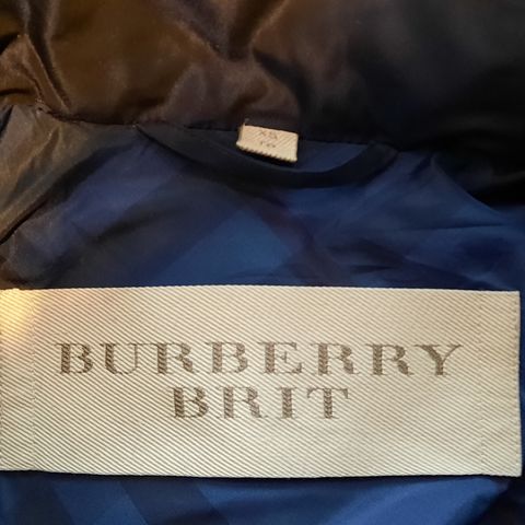 Burberry Brit dunjakke- str xs, passer s