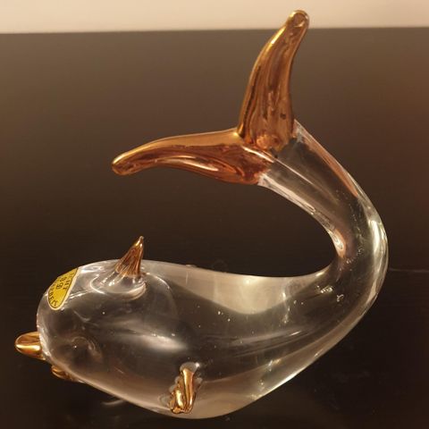 Murano inspirasjon delfin figure 