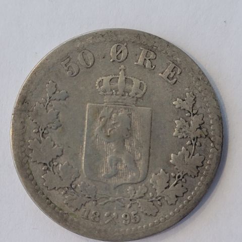 50 øre 1895 Norge, Vanskelig mynt med lavt opplag