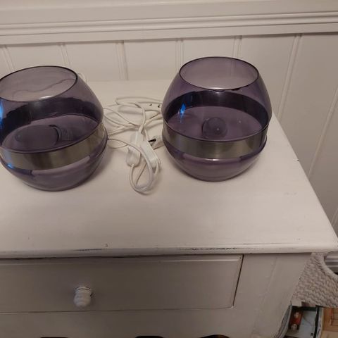 2 bordlamper for 180 kr