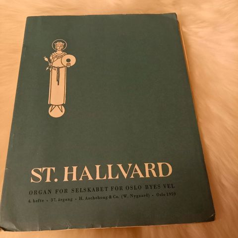 St Hallvard Selskabet for Oslo byes vel 4 hefte 37 årgang Oslo 1959