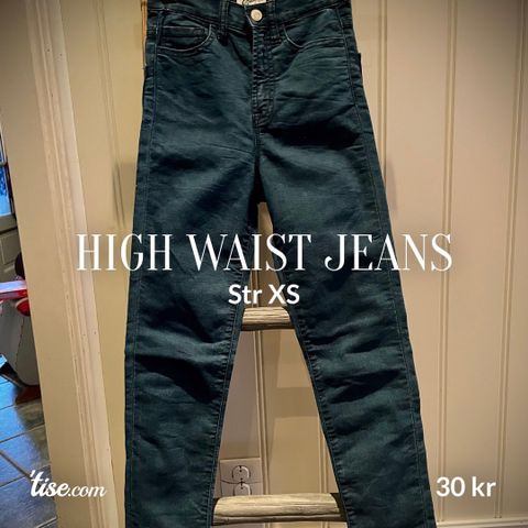 High waist jeans str XS