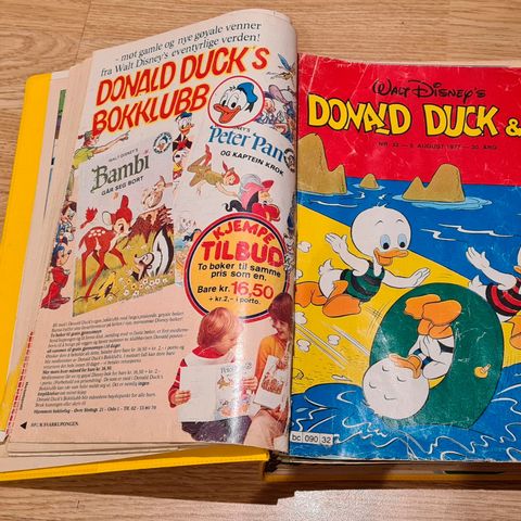 Donald Duck blader samling fra 1977