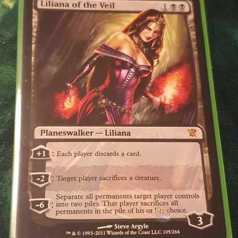 Magic the Gathering kort. Liliana of the Veil