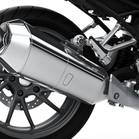 BMW R1250 RS Chromed exhaust pipe