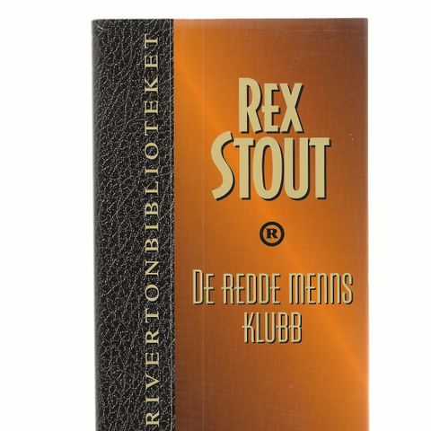 Rex Stout De redde menns klubb Rivertonbiblioteket  år 2000 . Ny bok  GM
