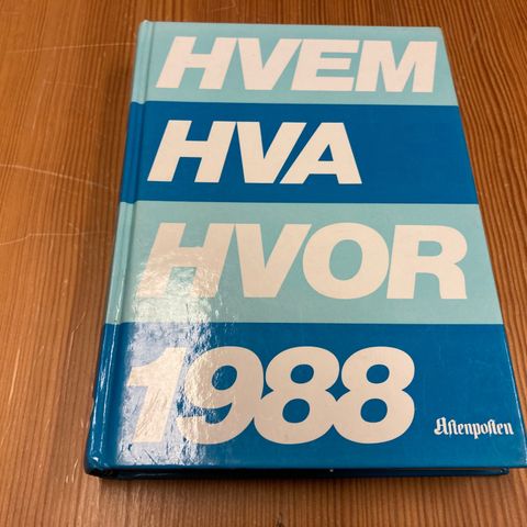 HVEM HVA HVOR 1988