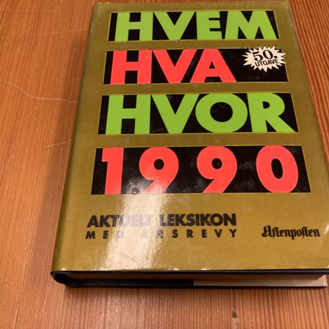 HVEM HVA HVOR 1990